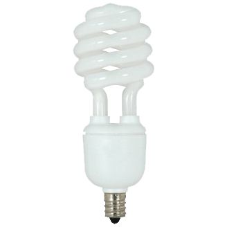 13W 120V T2 E12 Mini Spiral CFL Bulb by SATCO Lighting - Starlight Lighting USA and Canada